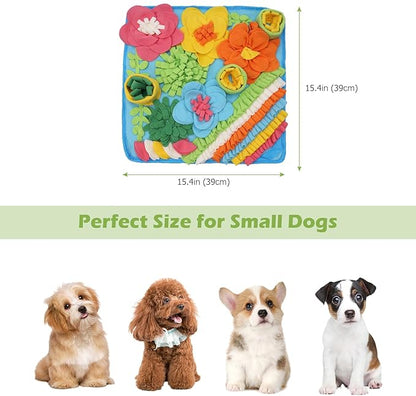 KeeKit Snuffle Mat for Dogs, Interactive Puzzle Feeding Game for Stress Relief & Foraging Skills, Non-Slip Portable Treat Feeding Mat for Small Medium Breed