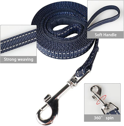 YIMEIS Dog Harness and Leash Set, No Pull Soft Mesh Pet Harness, Reflective Adjustable Puppy Vest for Small Medium Large Dogs, Cats (Navy & Black, Small (Pack of 1)
