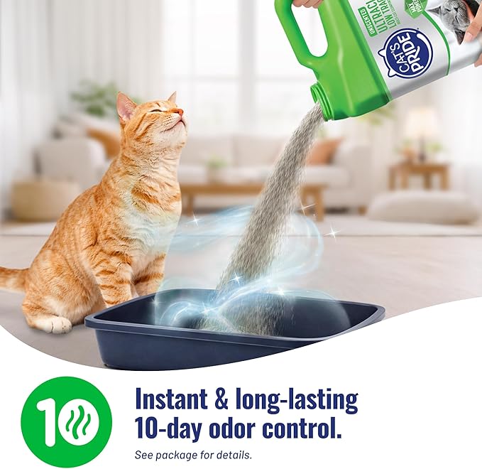 Cat's Pride Max Power: UltraClean Low Tracking Multi-Cat Clumping Litter - Keeps Paws & Home Clean - Up to 10 Days of Powerful Odor Control - 99% Dust Free - Unscented, 15 Pounds