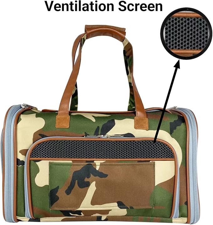 Mr. Peanut's Gold Series Standard Size Expandable Pet Carrier (Camo)