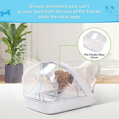 Pet Feeder Rear Cover for Pet Feeder & Connect, YOIHABV Cat Feeder Cover, Help Ensure Persistent Pets Can't Access/Steal Food from The Rear of The Cat Feeder While Lid is Open