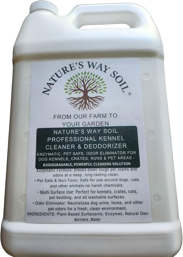 Nature's Way Soil Dog Urine Odor Eliminator for Outdoor Surfaces – Pet-Safe Enzyme Deodorizer for Grass, Concrete, Patios, Kennels & Artificial Turf – Removes Outdoor Pet Odors for Yards & Runs