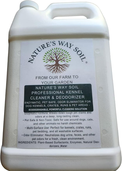 Nature's Way Soil Dog Urine Odor Eliminator for Outdoor Surfaces – Pet-Safe Enzyme Deodorizer for Grass, Concrete, Patios, Kennels & Artificial Turf – Removes Outdoor Pet Odors for Yards & Runs