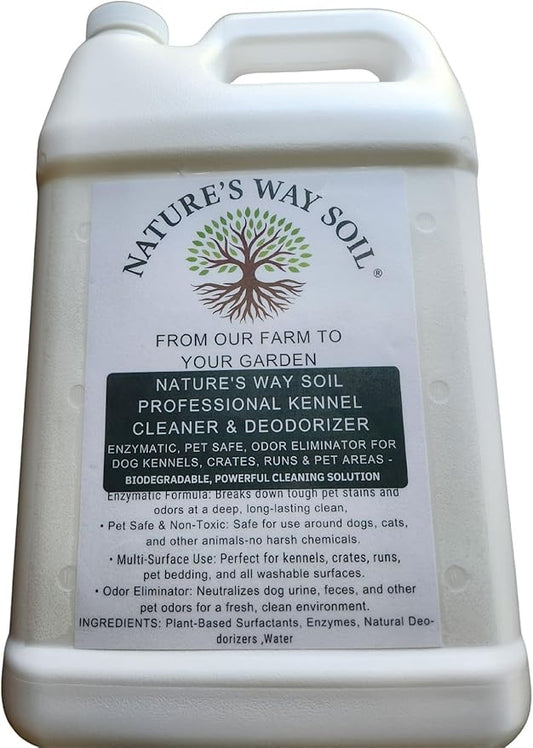 Nature's Way Soil Dog Urine Odor Eliminator for Outdoor Surfaces – Pet-Safe Enzyme Deodorizer for Grass, Concrete, Patios, Kennels & Artificial Turf – Removes Outdoor Pet Odors for Yards & Runs