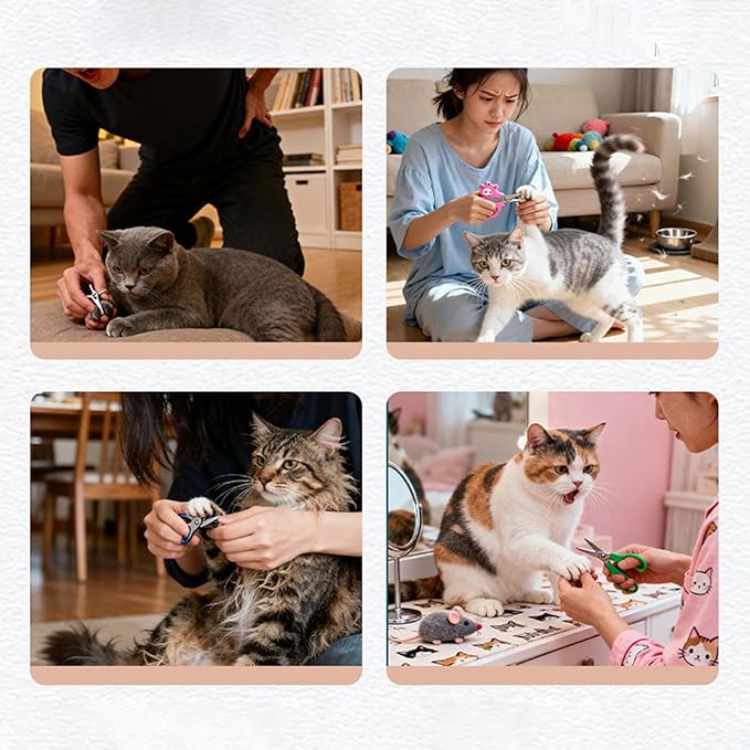 Cat Grooming Hammock, Anti-Scratching Mesh Bag, Dog and Cat Grooming Harness with S-Hook, Adorable Mesh Build, Puppy Kitten Home and Bathroom Tool for Ear Washing Combing Bathing