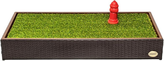 Porch Potty Artificial Grass Potty Pads Without Sprinklers - Standard Size 26x50x7 Reusable Potty Training Pad - Washable Pee Pad for Dogs - Instant Drainage - Quick Absorb - 4x2 Feet Grass Area