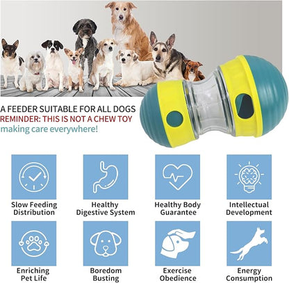 Interactive Dog Toys to Keep Them Busy, Puppy Puzzle Adjustable Food Dispenser Slow Feeder, Enrichment Treat Dispensing Toy Ball for Large/Medium/Small Breed Dogs Pet Gift