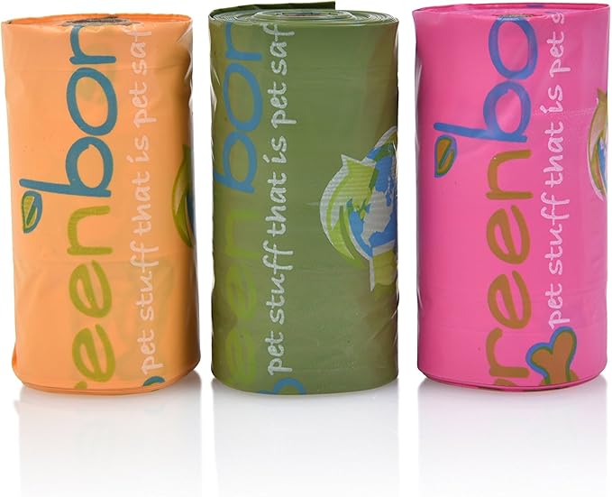 Greenbone BioBase Pet Poop Bags - 3 Rolls, 36 Bags - 13 Inch x 9 Inch