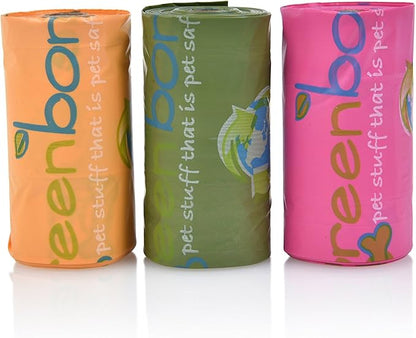 Greenbone BioBase Pet Poop Bags - 3 Rolls, 36 Bags - 13 Inch x 9 Inch