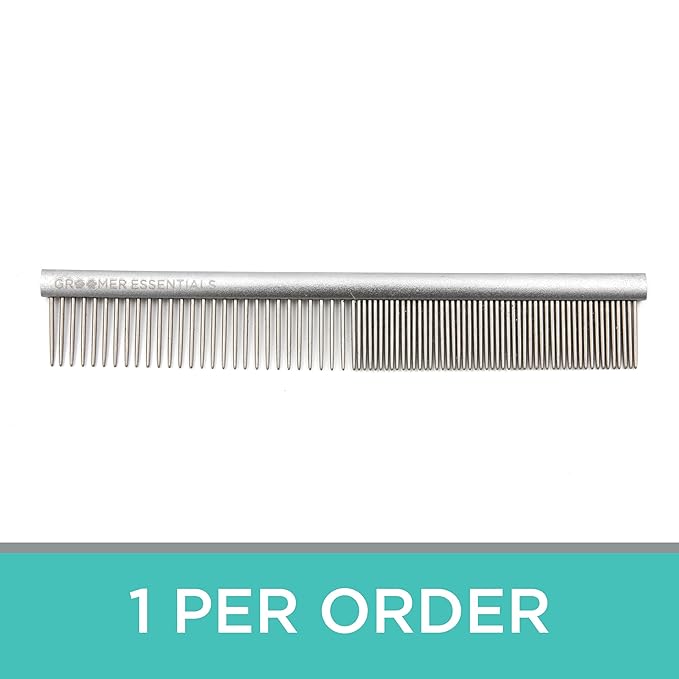 5" Face and Feet Comb - Finishing and Fluffing Comb - Perfect for Detail Work on Delicate Faces and Feet - Features Anti-Scratch Teeth