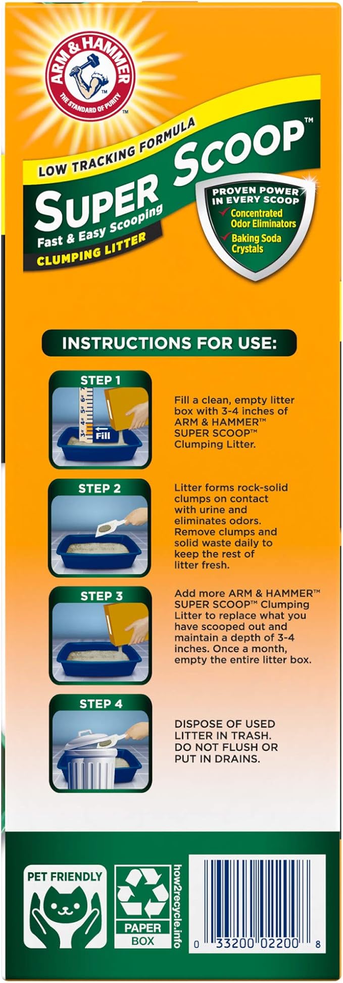 Arm & Hammer Super Scoop Clumping Litter Fresh Scent, 20lb