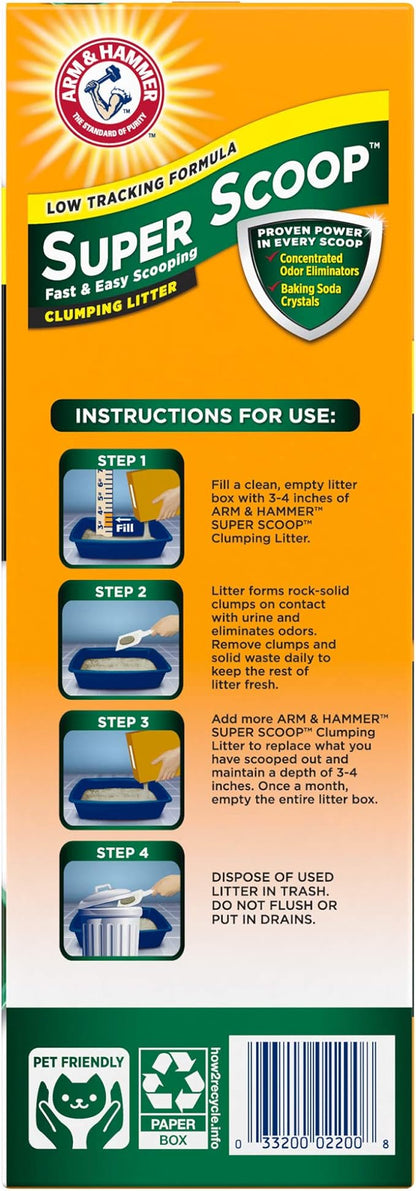 Arm & Hammer Super Scoop Clumping Litter Fresh Scent, 20lb