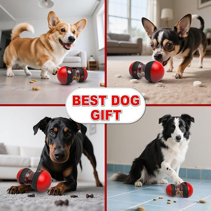 Dog Treat Dispenser Toy Interactive Dog Puzzle Toys Dogs Puzzles Feeder Slow Feeding Treat Dispensing Ball Food Dispenser Adjustable Spinning Funnel Toy for Small Medium Large Dogs