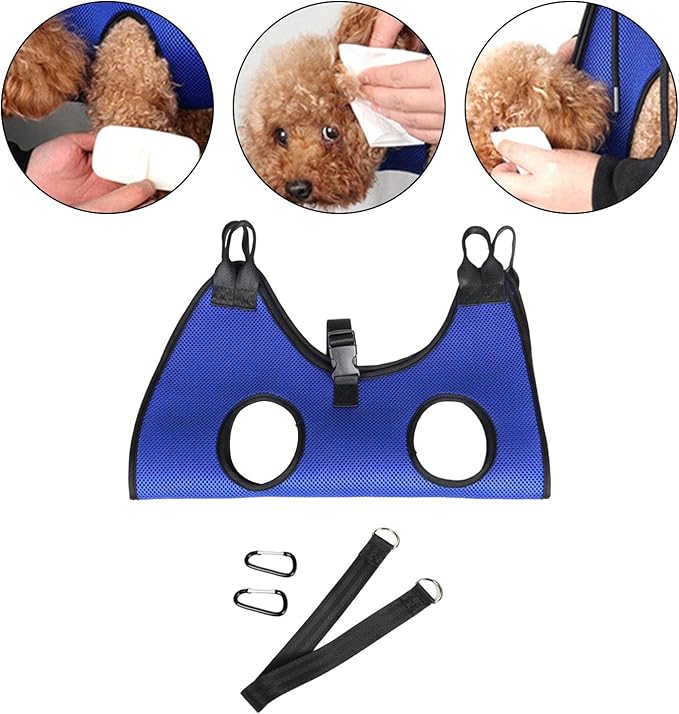 Cat Grooming Hammock Bathing Pet Supplies Skin Friendly Trimming Anti Scratch Bite Adjustable Helper Mesh Cloth Fixed Bag for, M