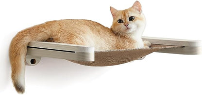 Feandrea Clickat Collection - No.001 Cat Hammock, Extremely Quick Assembly, Unlimited Expandability, Replaceable Module and Fabric, Wall-Mounted Cat Hammock Bed