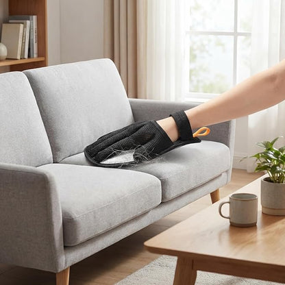 Pet Hair Removal Glove, Electrostatic Gloves for Removing Dog Hair, Cat Hair, Reusable, for Cleaning Sofas and Clothing.
