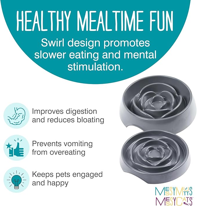 Messy Mutts Interactive Slow Feeder Bowl