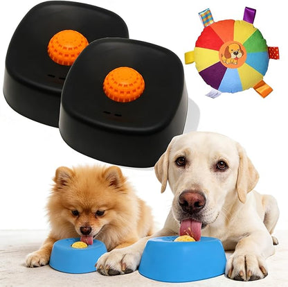 Slow Feed Liquid Dog Bowl, Dog Licking Bowl, Anti-Slip Entertained Lick Ball for Large Medium Small Dogs Wet Food, Water & Treats Dogs Anxiety Relief, Boredom and Post-Op Care (2Pcs-2)