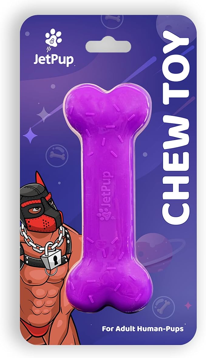 Pup Chew Toy - Bone - Human Grade Chew Toy - Human Pup Play - 100% Food Grade Silicone (Purple Bone)