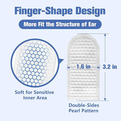 Dog Ear Finger Wipes,Gently Remove Ear Wax & Dirt,Relieve Ear Itching. All Natural Ingredients Dog Ear Wipes.Safe & Gentle Ear Wipes for Dog & Cat - 50 Count