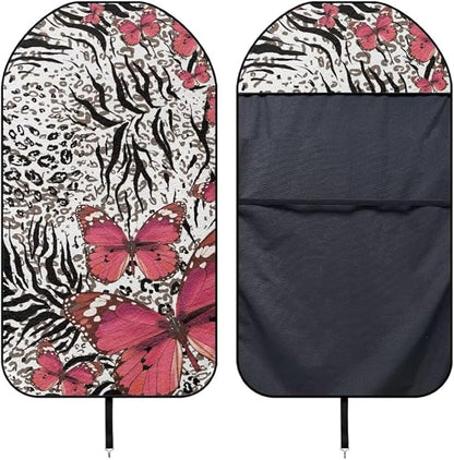Coldinair Leopard Print Waterproof Towel Car Seat Covers,Beach Sweat Car Seat Protector Front Seats Only Universal Fit for Trucks,Butterfly