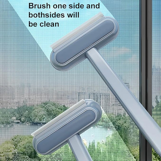 4 in 1 Pet Hair Removal Tool, Multifunctional Pet Hair Remover, Reusable and Washable Dog Cat Hair Cleaning Removal Brush with Long Handle
