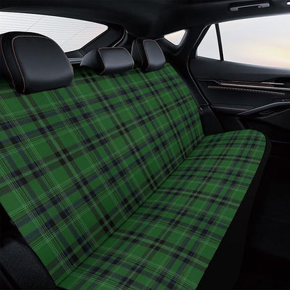 Car Interior Decor Seat Cover, Fashion Universal Stretch Back Seat Protector, Car Accessories Rear Bench Seat Covers for Trucks SUV Compatible with Black Green Scottish Tartan Plaid Art