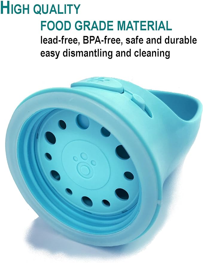 PETnSport Portable Water Dispenser - Light Weight Leak Proof Outdoor Walks Pet Dog Water Bottle