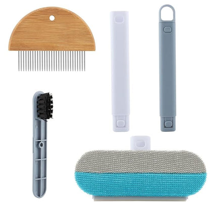 4-in-1 Multifunctional Pet Hair Remover Tool – Reusable & Washable Lint Brush for Cats & Dogs, Removes Hair from Furniture, Couches, Carpets, and Clothes