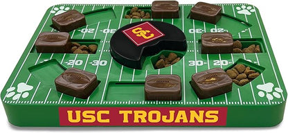 Pets First NCAA USC Trojans Puzzle Toy, Puzzle Treat Dog Toy, Interactive Dog Treat Toy, Dog Puzzle Fedding Slow Toy