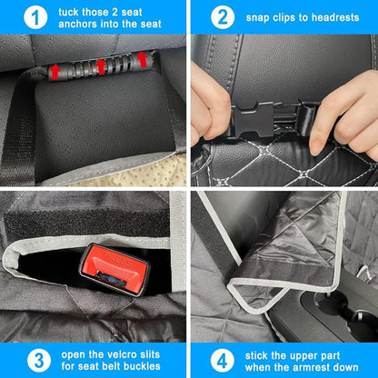 RBSC Home Dog Car Back Seat Cover Waterproof Heavy Duty and Nonslip Car Backseat Cover for Cars, Trucks, Jeeps and SUVs for Dogs