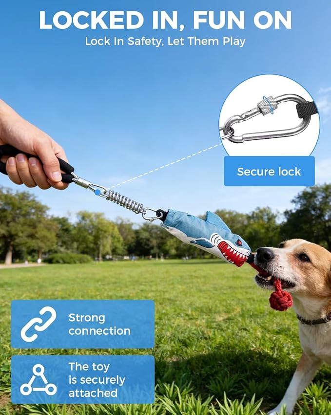 Tug of War Dog Toy with Handle, Dog Rope Toy for Aggressive Chewers, Interactive Dog Pull Toy for Training, Durable Rope Tug Toy for Medium Large Dogs