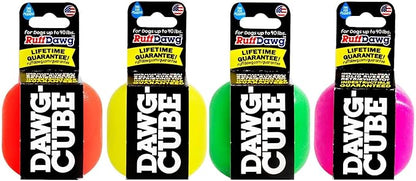 Ruff Dawg Cube Medium 2.5 Indestructible Dog Toy – Heavy-Duty Rubber Fetch & Chew Toy for Aggressive Chewers – Erratic Bounce, Floats, BPA & Latex Free – Made in USA