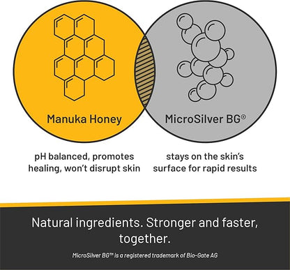 Absorbine Silver Honey Rapid Ear Care Vet Strength Concentrated Doses, 5 Ear Drops for 10 Days on 1 Ear for Dogs & Cats, Medical Grade Manuka Honey & MicroSilver BG