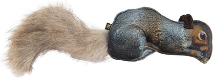 Browning Pet Training Tools, Durable Dog Toys for Tug and Fetch, Squirrel Fabric Squeaker, One Size