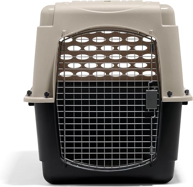 Petmate Vari Dog Kennel - Portable Dog Carriers & Crates for Large Dogs, Airline-Friendly, Durable Plastic, Pet Carrier For Home and Travel, 36 Inches, Taupe and Black