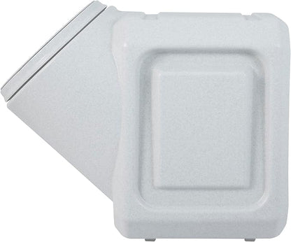 Vittles Vault Traditional Pet Food Storage Container For Dog Kibbles/Bird Seed/Oatmeal/Rice/Flour/Cereal, BPA Free Plastic, Sealed Airtight For Cat Food, Up To 40 lb, Made in USA, With Scoop, Gray