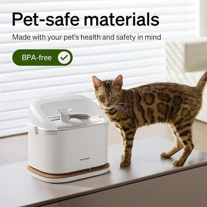 Bundle of PETLIBRO Dog Water Fountain Stainless Steel Tray with PETLIBRO Splash Shield, Fountain for Dogs Inside with App Monitoring, 3L Dog Fountain Water Bowl, Automatic Water Dispenser for Dogs