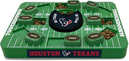 Pets First NFL Houston Texans Large Puzzle Toy - Interactive Dog Treat Puzzle, New Size, Slow Feeding Toy