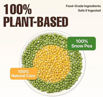 Michu Tofu Cat Litter Gen3 – 100% Natural & Biodegradable Clumping Formula, Fast-Clumping, Odor-Control, Flushable, Low-Tracking, Dust-Free – Value Box, 1 Box=11 lb, Original
