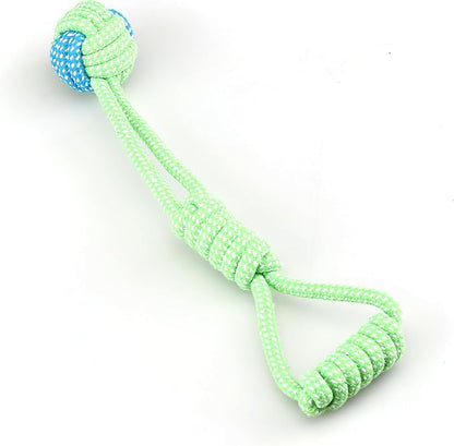 Dog Chew Rope Toys, Set of 9, Cotton Teething Ropes for Small and Medium Dogs, with Ball, Tug-of-War Toys, Fetching Bone and Sandal