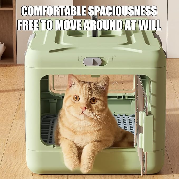 Foldable Pet Carrier with Anti Pee Layer and Spacious Inside for Comfort Compact Pet Carrier