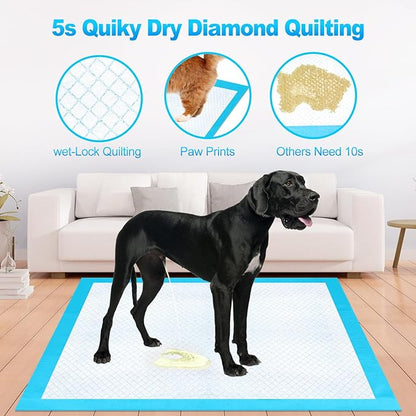 Pee Pads for Dogs & Cats 40"x40" 40 Count, Puppy Pads Extra Large, Disposable Thicken Pet Training Pads for Doggie Rabbits, Incontinence Underpads Ultra Absorbent & Quick-Dry, Leakproof Potty Pad
