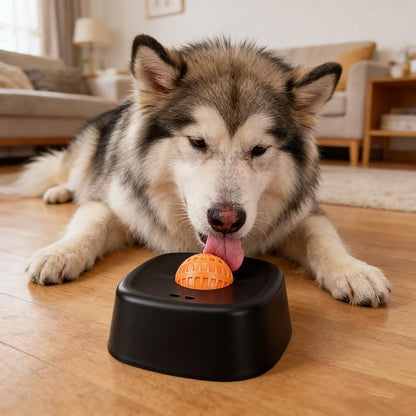 Yosoo Slow Feeder Dog Bowls, Dog Lick Bowl with Slip Resistant Material, Bright Colors, Dishwasher Safe, 6.10x6.10x2.36in, for Yogurt & Purees (Black)
