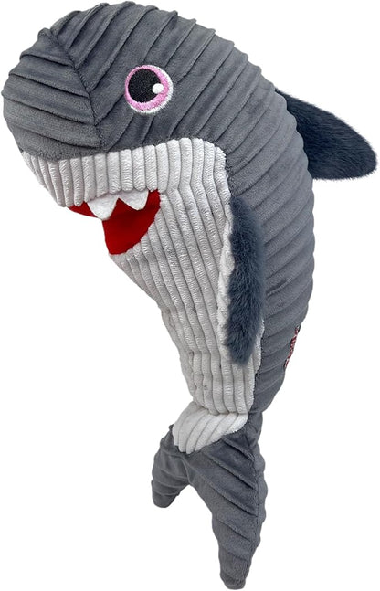KONG Cuteseas Rufflez Soft Ridged Plush Dog Toy (Shark/Octopus)