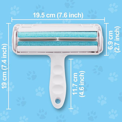 CHORHA Pet Hair Remover Roller - Reusable Dog and Cat Hair Remover for Laundry Dog Hair Remover Tool - Lint Roller for Furniture, Couch, Carpet, Car Seat Blue