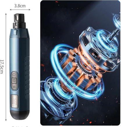 Silent Groom Pro, Nail Trimmer with LED Light & 5 Speeds,Quick USB Charge,Electric Rechargeable Pet Nail Trimmer for Small Medium Large Dogs & Cats