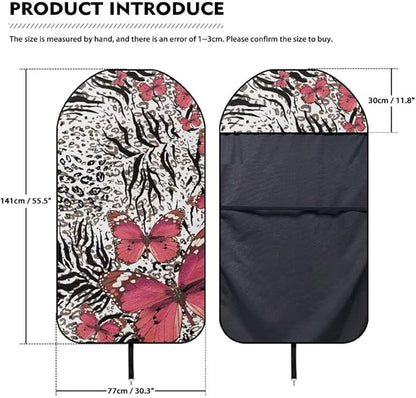 Coldinair Leopard Print Waterproof Towel Car Seat Covers,Beach Sweat Car Seat Protector Front Seats Only Universal Fit for Trucks,Butterfly
