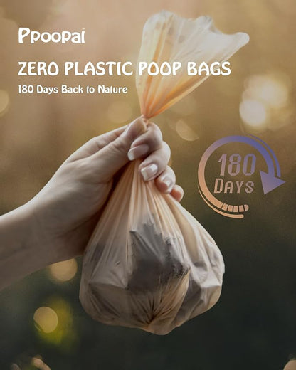 Dog Poop Bags 300 Count, 30 Refill Rolls, Leak Proof Dog Waste Bags - Extra Thick 18 Micron, 14 Inch Long Easy Tie, Light Orange Scent, Strong Star-Sealed Bottom for Walking, Yard & Travel