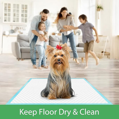 Pet Training and Puppy Pads 24"x24" (75 Count), Super Absorbent Pee Pads for Dogs, Leak-Proof Dog Potty Training Pads for Puppies, Cats, Rabbits, Disposable Pet Pads for Housetraining
